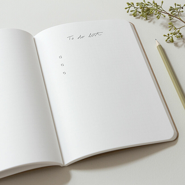 Pages intérieures carnet souple doré Pages intérieures carnet souple doré