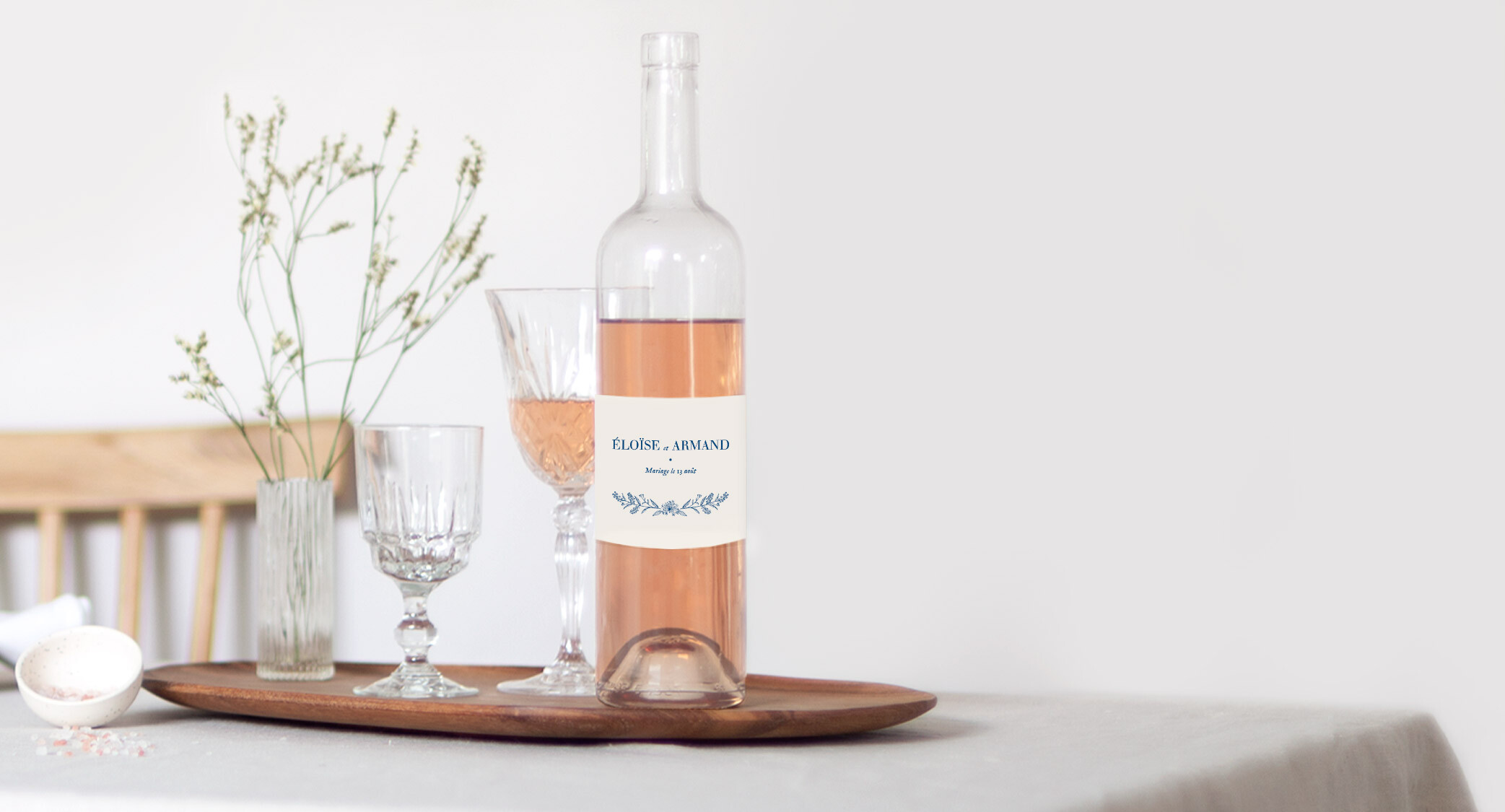 Etiquette de bouteille de vin personnalisée Etiquette de bouteille de vin personnalisée