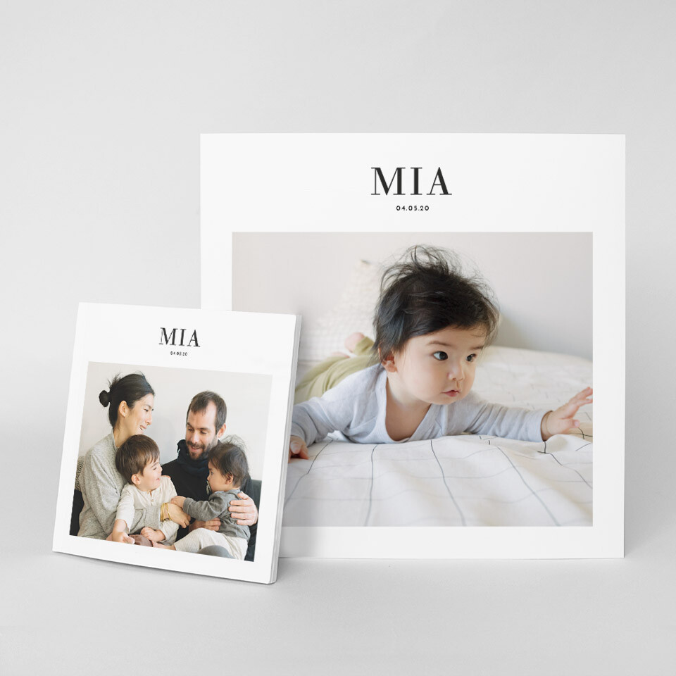 Album photo de naissance pour fille