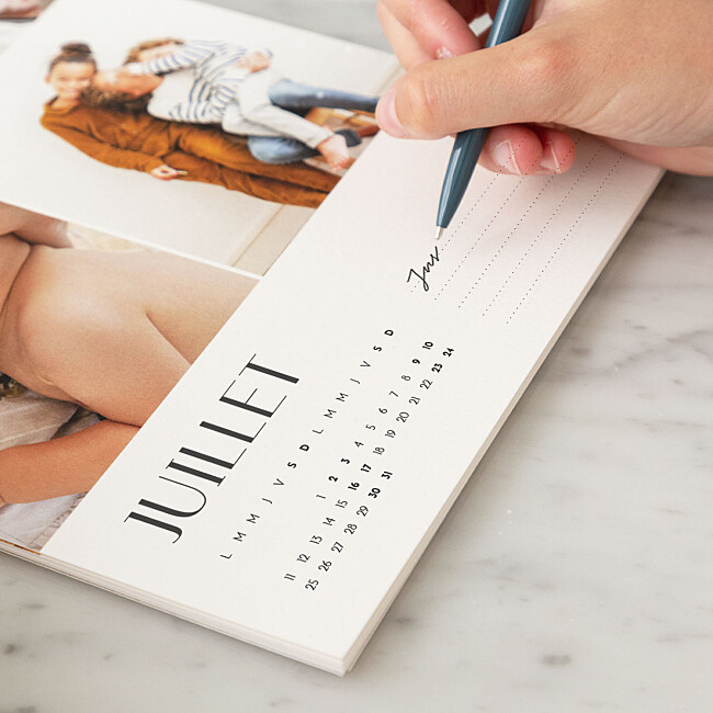 Intérieur calendrier photo A4 Intérieur calendrier photo A4