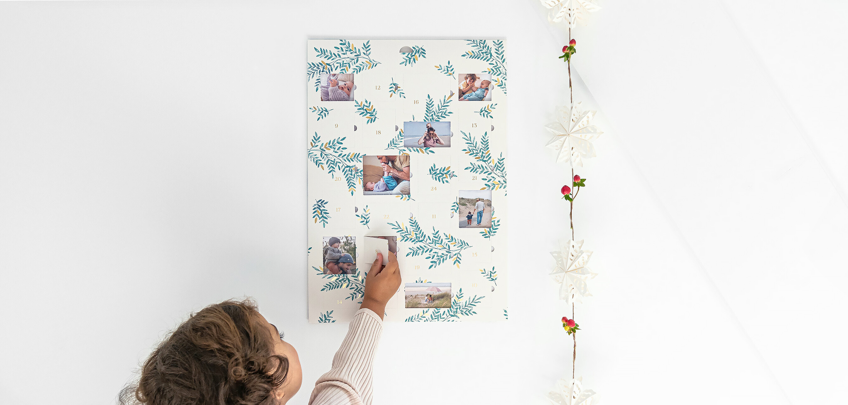 Fenêtres calendrier feuillage doré Fenêtres calendrier feuillage doré