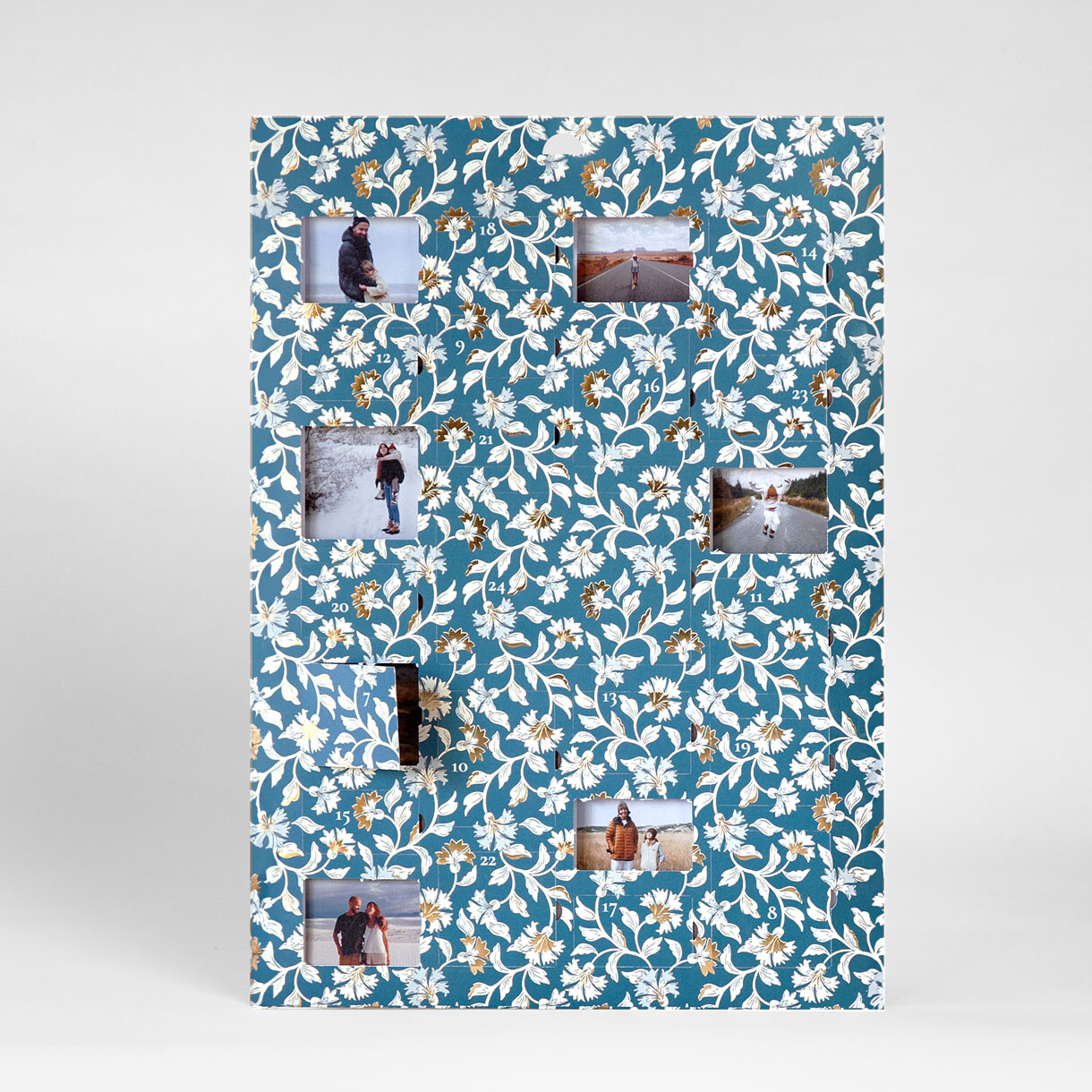 Calendrier de l'Avent affiche Floraison or Calendrier de l'Avent affiche Floraison or