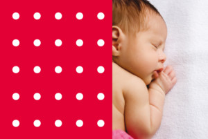 Faire-part de naissance Petits pois rouge Faire-part de naissance Petits pois rouge