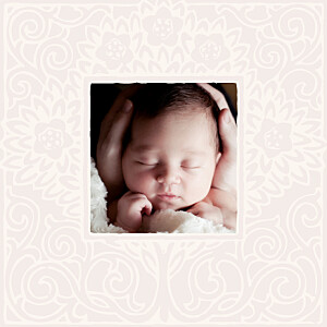 Faire-part de naissance Cadre floral fille rose Faire-part de naissance Cadre floral fille rose