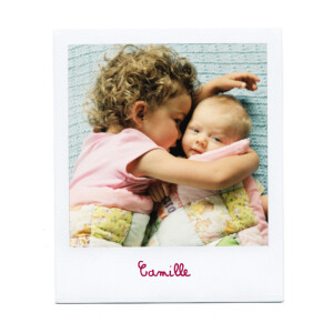 Faire-part de naissance Polaroid blanc Faire-part de naissance Polaroid blanc