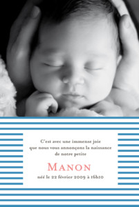 Faire-part de naissance Marine bleu Faire-part de naissance Marine bleu