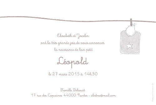 Faire-part de naissance Linge peluche garçon taupe - Page 2 Faire-part de naissance Linge peluche garçon taupe - Page 2