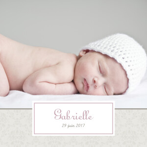 Faire-part de naissance Ambiance florale rv rose Faire-part de naissance Ambiance florale rv rose