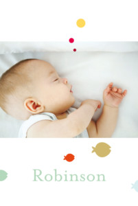 Faire-part de naissance So chic 4p vert Faire-part de naissance So chic 4p vert
