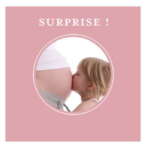 Faire-part de naissance Surprise rose Faire-part de naissance Surprise rose