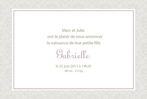 Faire-part de naissance Ambiance florale paysage 4p fille - Page 3 Faire-part de naissance Ambiance florale paysage 4p fille - Page 3