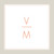 Faire-part de mariage Initiales taupe Faire-part de mariage Initiales taupe