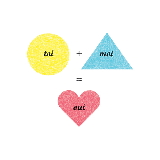 Faire-part de mariage Toi moi oui formes Faire-part de mariage Toi moi oui formes