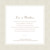 Faire-part de mariage Nous deux marron Faire-part de mariage Nous deux marron