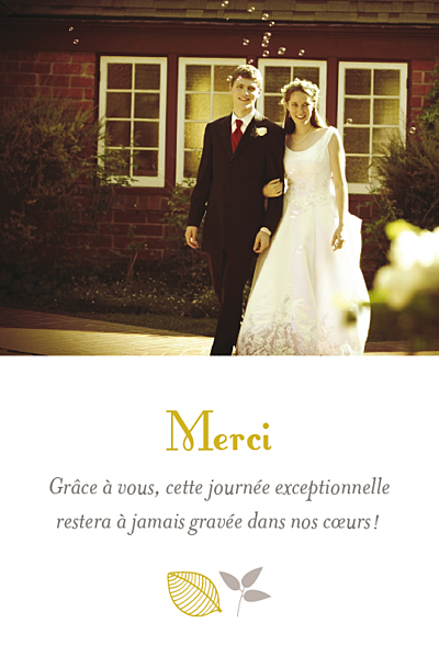 Carte de remerciement mariage Petite forêt crm grand finition Carte de remerciement mariage Petite forêt crm grand finition