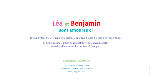 Faire-part de mariage Dis moi oui ! rose & bleu - Page 2 Faire-part de mariage Dis moi oui ! rose & bleu - Page 2