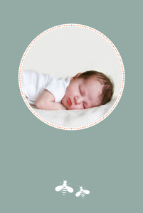 Faire-part de naissance Occitan vert Faire-part de naissance Occitan vert