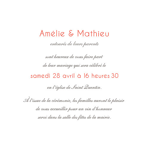 Faire-part de mariage Réjouissance blanc - Page 3 Faire-part de mariage Réjouissance blanc - Page 3