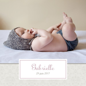 Faire-part de naissance Ambiance florale 5 photos fille Faire-part de naissance Ambiance florale 5 photos fille
