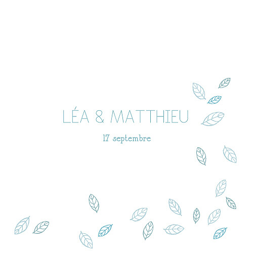 Faire-part de mariage Nature bleu Faire-part de mariage Nature bleu