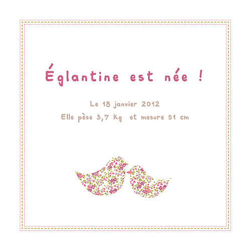 Faire-part de naissance Liberty 4 pages rose - Page 3 Faire-part de naissance Liberty 4 pages rose - Page 3