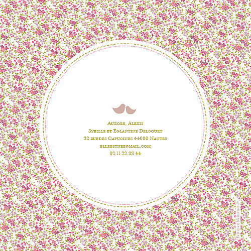 Faire-part de naissance Liberty 4 pages rose - Page 4 Faire-part de naissance Liberty 4 pages rose - Page 4