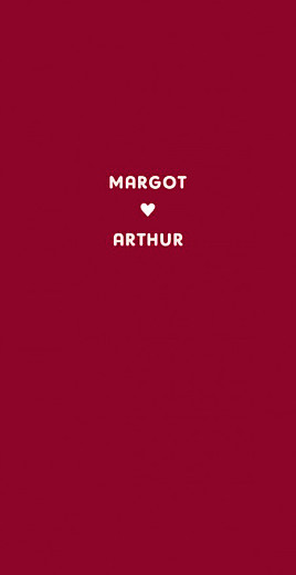 Menu de mariage Amour rouge Menu de mariage Amour rouge