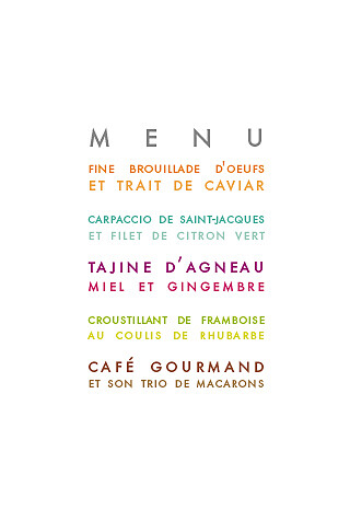 Menu de mariage Justifié (4 pages) blanc - Page 3 Menu de mariage Justifié (4 pages) blanc - Page 3
