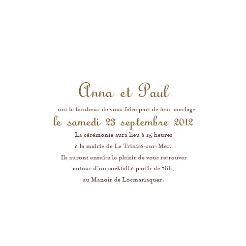 Faire-part de mariage Petits coeurs taupe - Page 3 Faire-part de mariage Petits coeurs taupe - Page 3