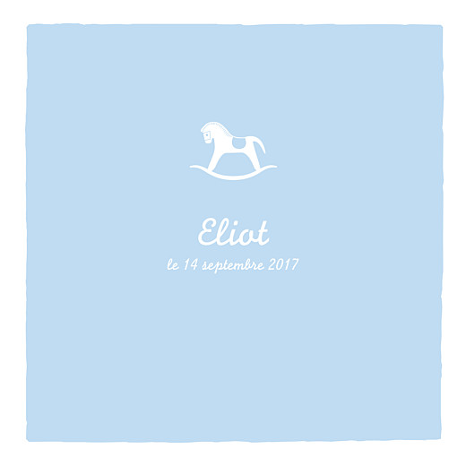 Faire-part de naissance Cheval photo 4 pages ciel Faire-part de naissance Cheval photo 4 pages ciel