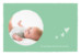 Faire-part de naissance Petits cœurs paysage vert - Page 1 Faire-part de naissance Petits cœurs paysage vert - Page 1
