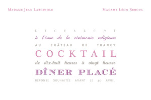 Carton d'invitation mariage Le plus beau jour blanc Carton d'invitation mariage Le plus beau jour blanc