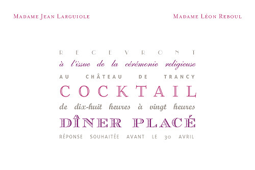 Carton d'invitation mariage Le plus beau jour blanc Carton d'invitation mariage Le plus beau jour blanc