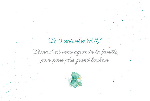 Faire-part de naissance À bicyclette (2 enfants) photos vert Faire-part de naissance À bicyclette (2 enfants) photos vert