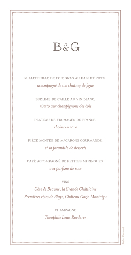 Menu de mariage Motif chic turquoise - Page 2 Menu de mariage Motif chic turquoise - Page 2