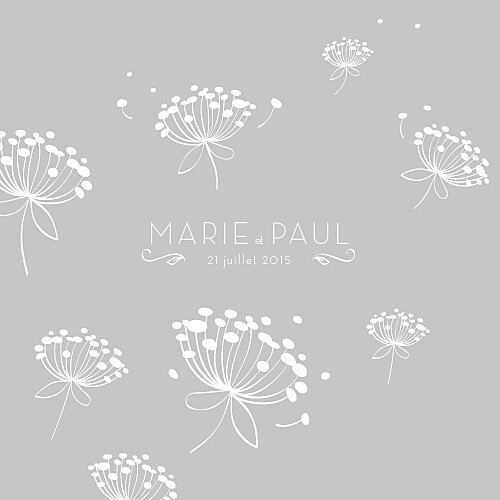 Faire-part de mariage Envolée gris Faire-part de mariage Envolée gris