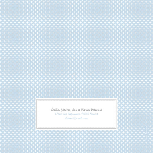 Faire-part de naissance Motif chic 2 photos bleu dragée - Page 4 Faire-part de naissance Motif chic 2 photos bleu dragée - Page 4