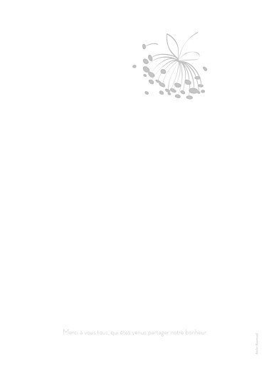 Livret de messe mariage Envolée blanc & gris - Page 4 Livret de messe mariage Envolée blanc & gris - Page 4