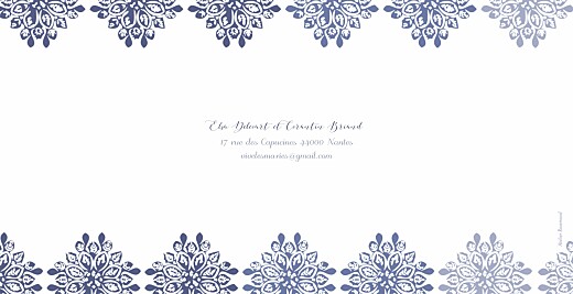 Faire-part de mariage Grâce blanc bleu - Page 4 Faire-part de mariage Grâce blanc bleu - Page 4