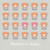 Faire-part de mariage Seventies (4 pages) orange rose - Page 1 Faire-part de mariage Seventies (4 pages) orange rose - Page 1