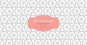 Faire-part de mariage Hollywood corail Faire-part de mariage Hollywood corail