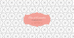 Faire-part de mariage Hollywood corail Faire-part de mariage Hollywood corail