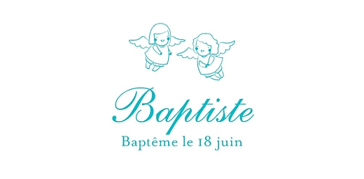 Marque-place Baptême Ange turquoise - Page 4