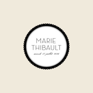Faire-part de mariage Boudoir beige noir Faire-part de mariage Boudoir beige noir