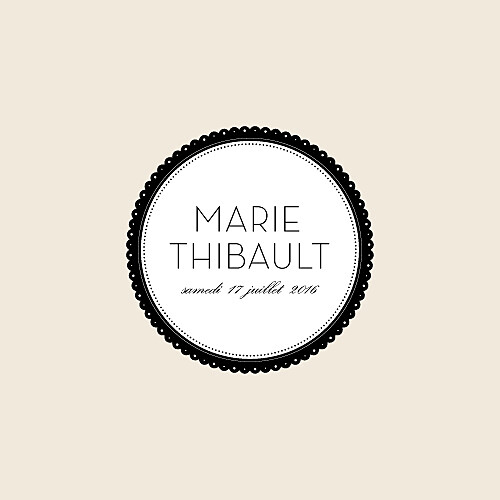 Faire-part de mariage Boudoir beige noir Faire-part de mariage Boudoir beige noir