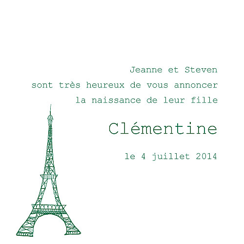 Faire-part de naissance Bilingue irlande photo vert - Page 2 Faire-part de naissance Bilingue irlande photo vert - Page 2