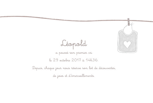 Faire-part de naissance Linge peluche garçon photos taupe - Page 3 Faire-part de naissance Linge peluche garçon photos taupe - Page 3