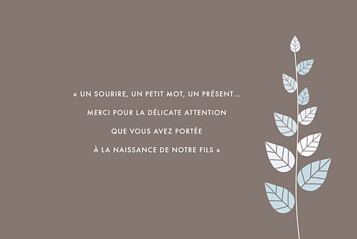 Faire-part de naissance Elégance 4 pages bleu - Page 3 Faire-part de naissance Elégance 4 pages bleu - Page 3