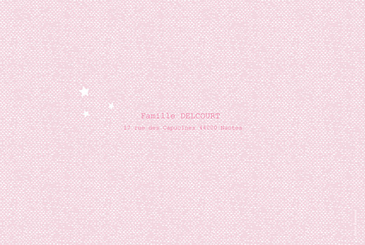Faire-part de naissance Nuage paysage 4 pages rose Faire-part de naissance Nuage paysage 4 pages rose