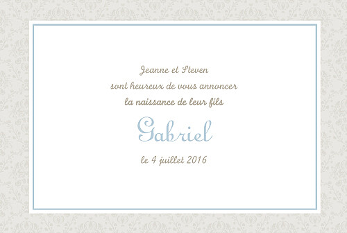 Faire-part de naissance Bilingue florale paysage bleu - Page 3 Faire-part de naissance Bilingue florale paysage bleu - Page 3
